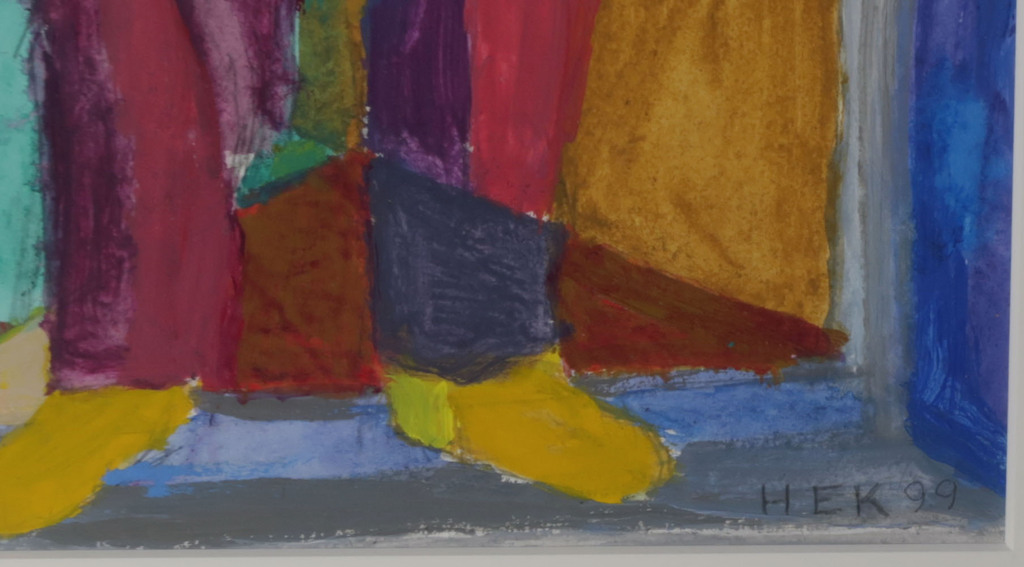 Hans Ebeling Koning: Gouache, De concurrenten - Ingelijst (Groot) kopen? Bied vanaf 150!