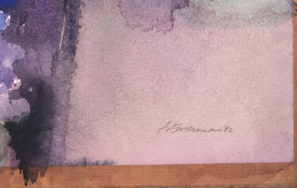 Hen Euverman: Aquarel, Zonder titel kopen? Bied vanaf 1!