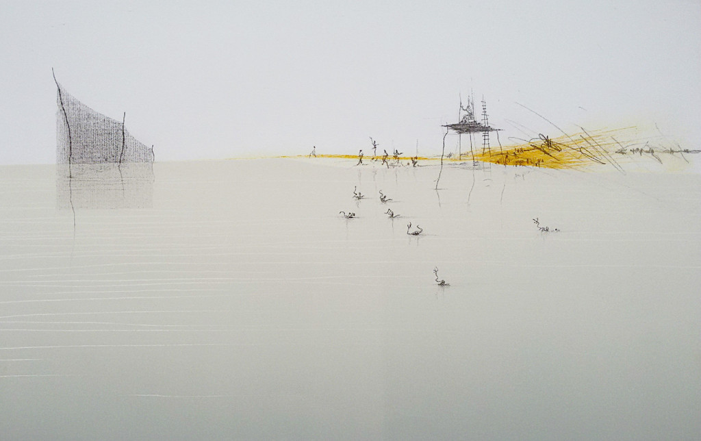 Ronald Tolman - Waterwereld, aquatint ets kopen? Bied vanaf 100!