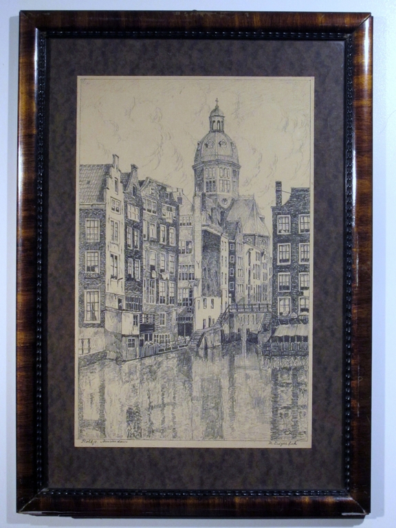 Henriette Hubregtse (1879-1959) - litho 't Kolkje te Amsterdam kopen? Bied vanaf 30!