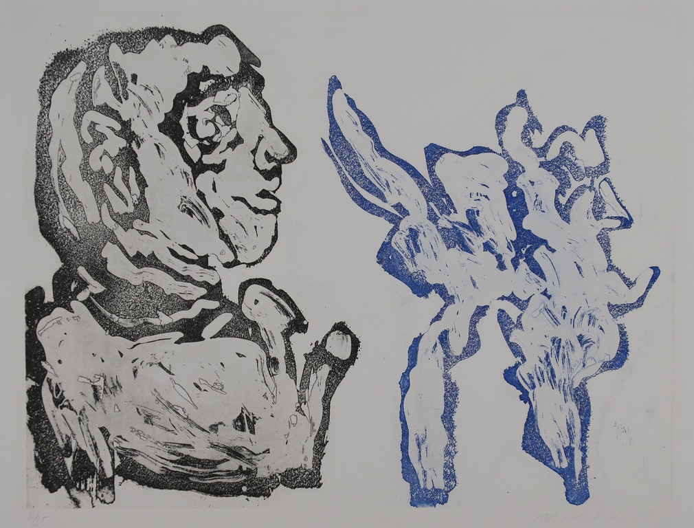 Jan Sierhuis: Ets/aquatint, Zonder titel kopen? Bied vanaf 50!