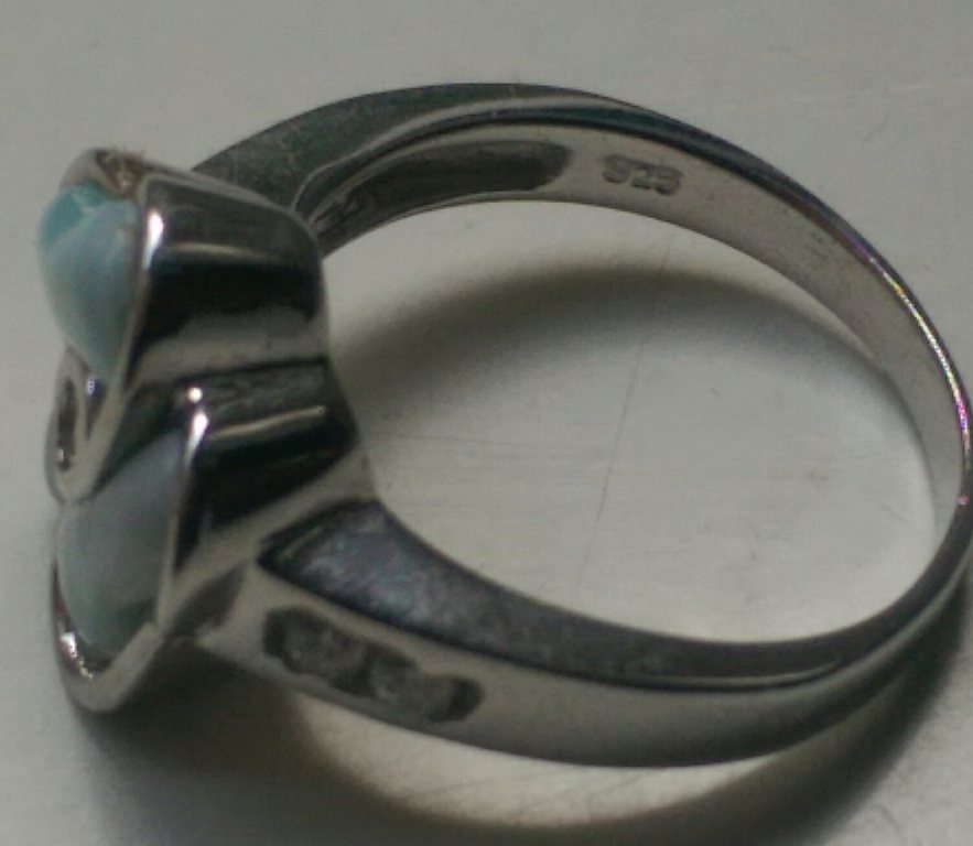 Zilveren ring met larimar kopen? Bied vanaf 29!