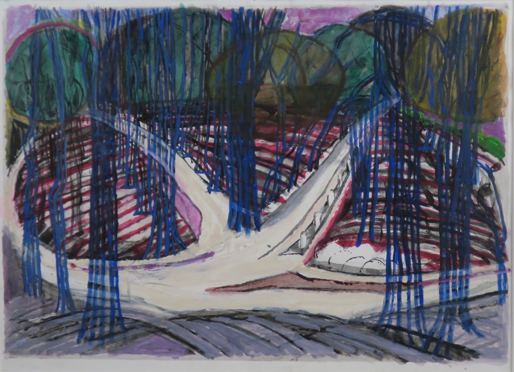 Hans Ebeling Koning: Gemengde techniek, Zonder titel -Ingelijst kopen? Bied vanaf 80!