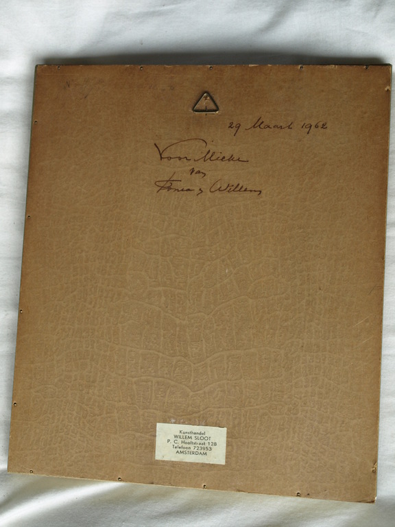 Dirk Harting (1884–1970) : Ets – Knotwilg – Gesigneerd & ingelijst – ca 1935 kopen? Bied vanaf 1!