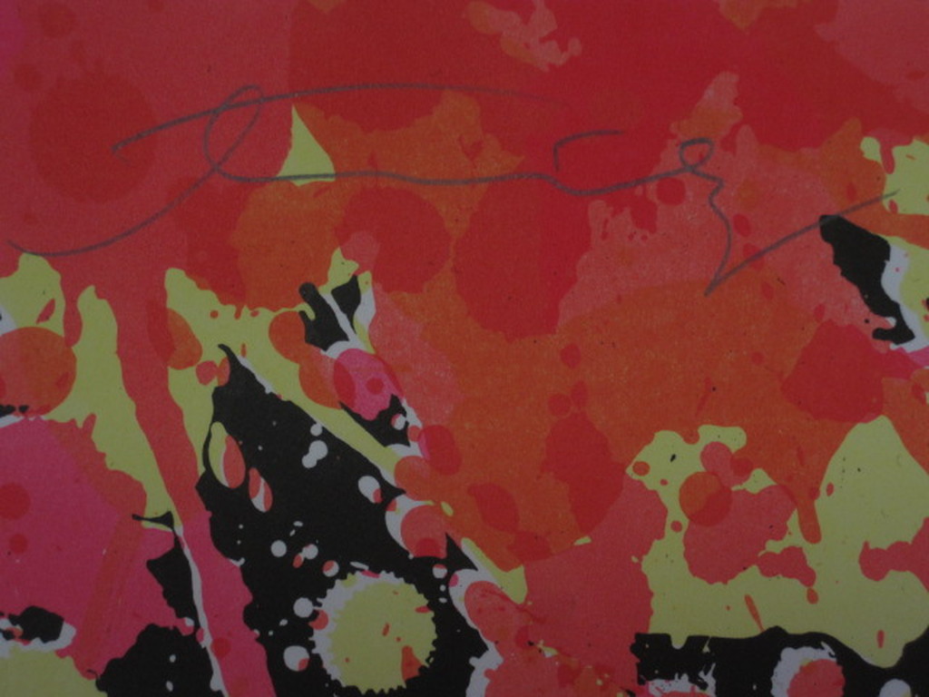 vroege 1974 Walasse Ting (1929-2010) COBRA Litho "Fireworks"  handgesigneerd kopen? Bied vanaf 1!