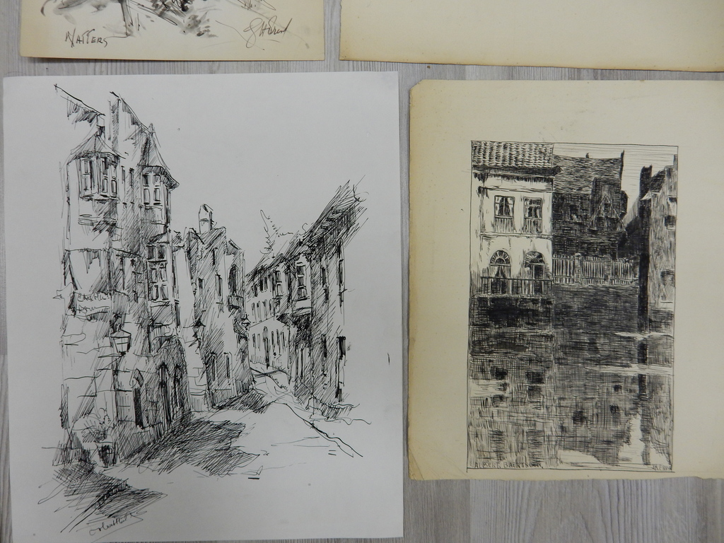 Job Frese (1914-1986) - serie van 7 tekeningen kopen? Bied vanaf 1!