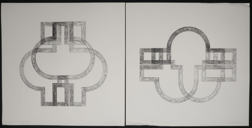 Lot met 4 Zeefdrukken van Carel Lanters: Cosmopolitisch I, II, III en V kopen? Bied vanaf 1!