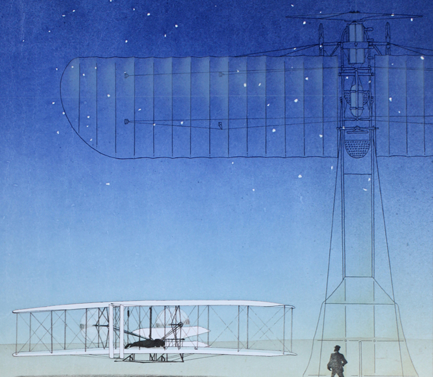 Ernst Hanke&nbsp;-Gebrüder Wright- Lithografie. Handgesigneerd. 1994&nbsp; kopen? Bied vanaf 115!