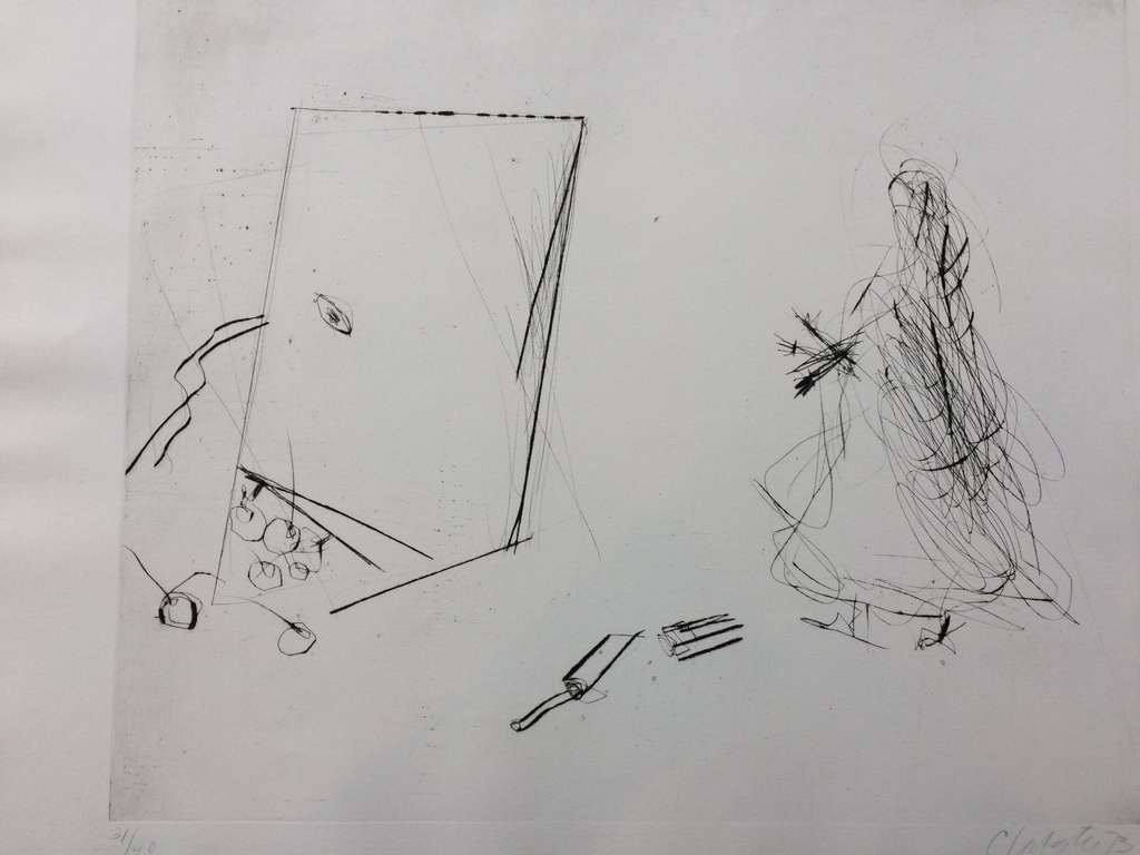 Ger Lataster, mooie zwart wit ets uit 1973 in perfecte staat 31/40 verkocht voor € 95!