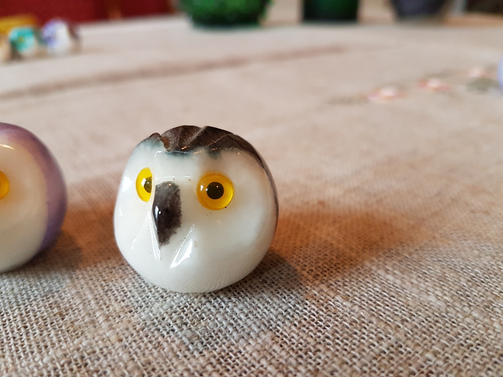 Lot alabaster uil set van 3 pz diameter 3 cm Alabastro Italiano set 23 Volterra  kopen? Bied vanaf 1!