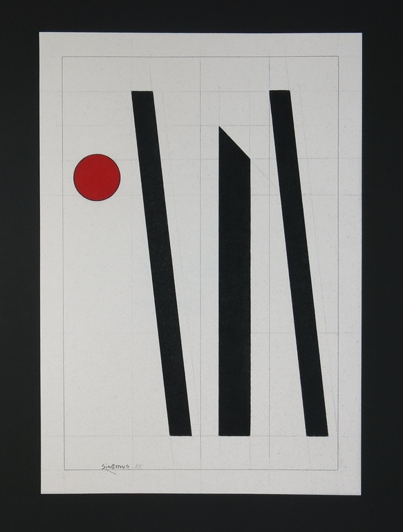 Wim Sinemus: Gouache, Zonder titel (Groot) kopen? Bied vanaf 500!