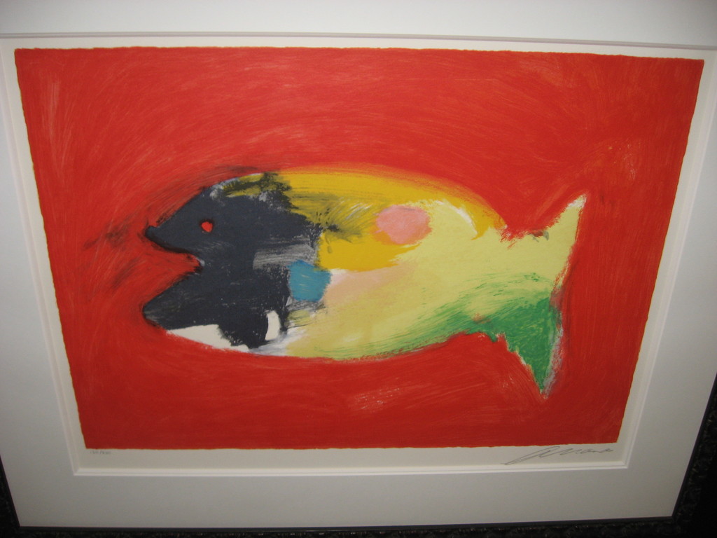 Eugène Brands: Kleurenzeefdruk - Exotische vis - PRACHTIG INGELIJST kopen? Bied vanaf 499!