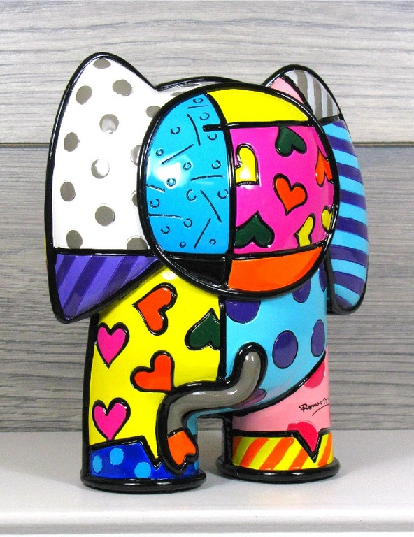 Romero Britto - 2 Elephants India - Limited Edition - oplage 1200 ex kopen? Bied vanaf 90!