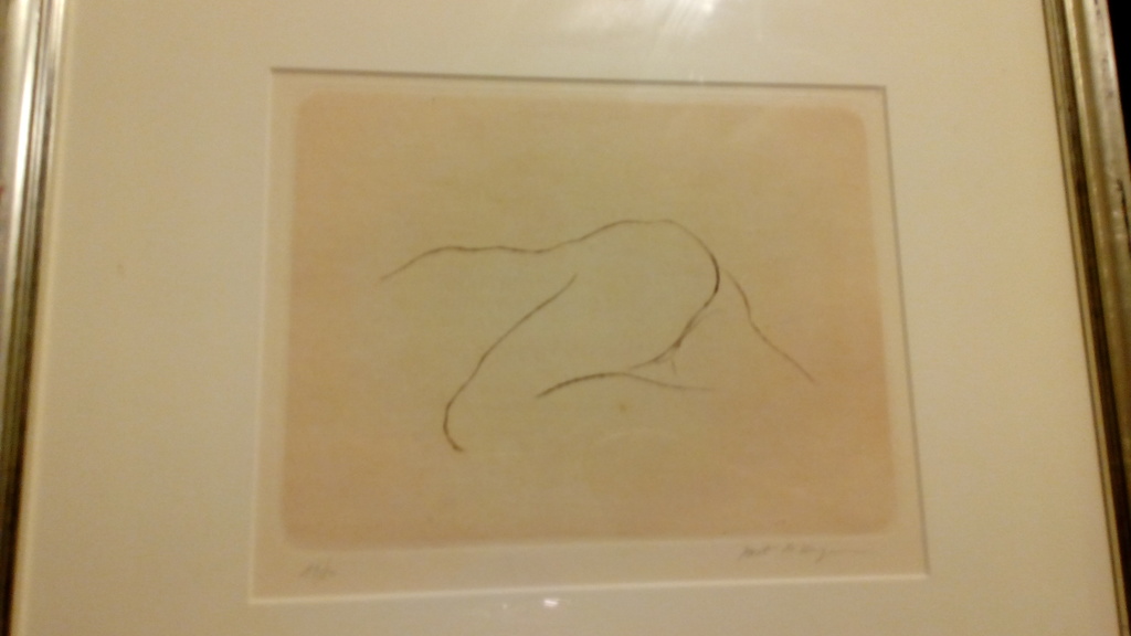 Bert de Keyser, ets, Naakt,22x25 techniek:'Dry needle etching'. Handgesigneerd.  kopen? Bied vanaf 1!