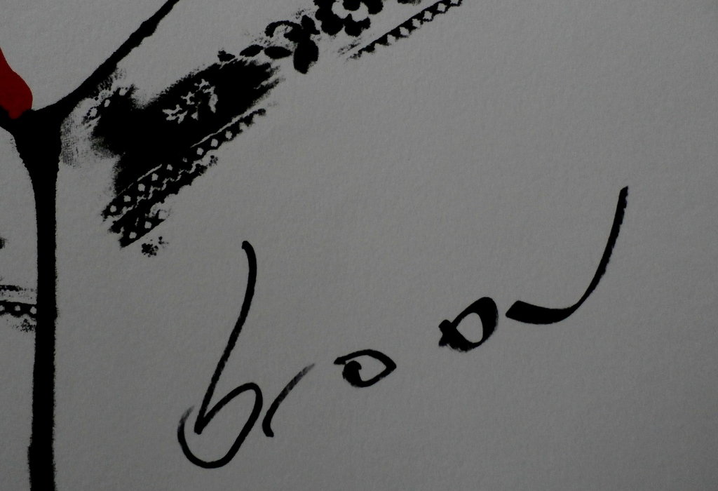 Herman Brood - zeefdruk: Hips - blauw kopen? Bied vanaf 199!