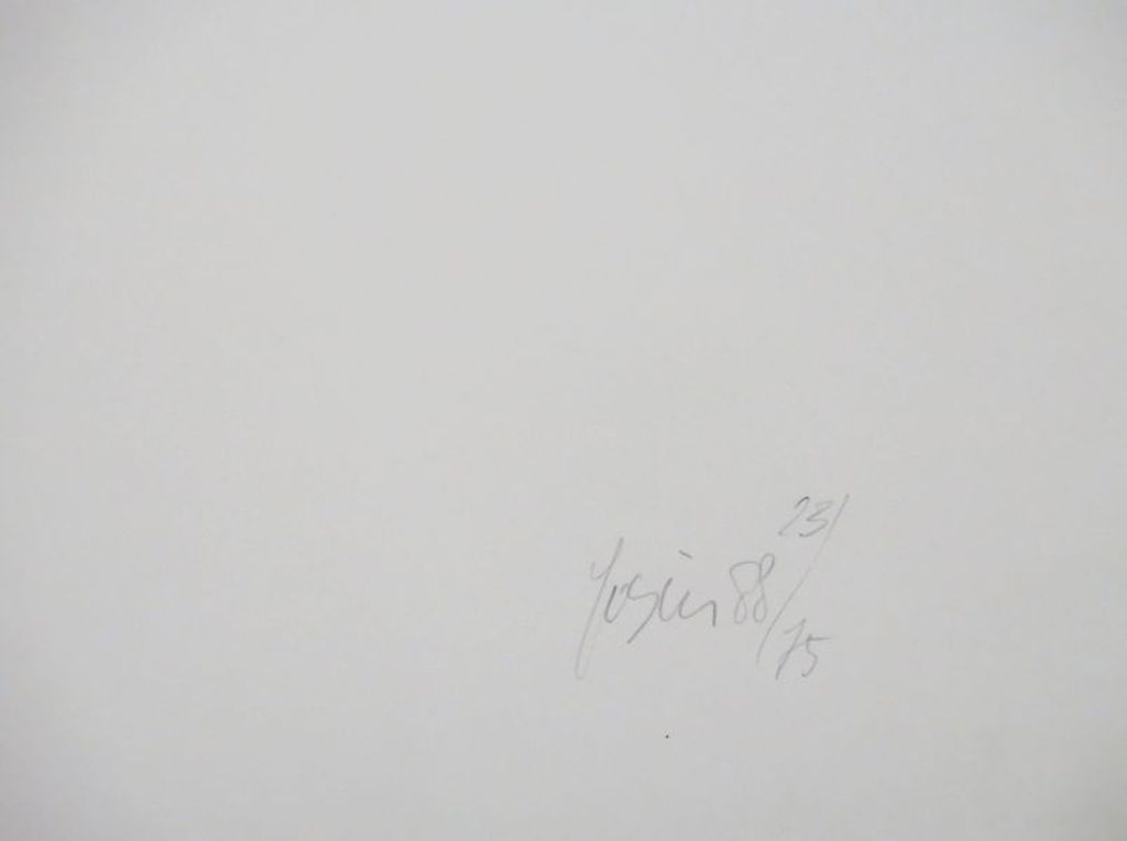 Onbekend gesigneerd: Zeefdruk, Abstracte compositie kopen? Bied vanaf 1!