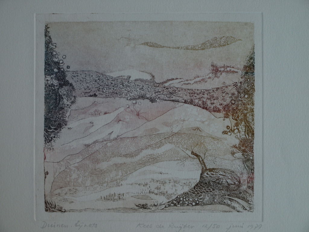 Kees de Ruijter : Ets , Duinen – gesigneerd - 1979 kopen? Bied vanaf 10!