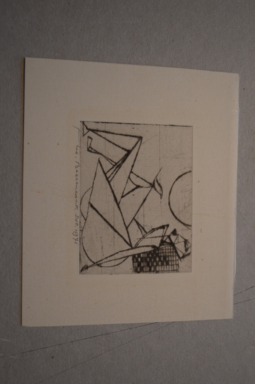 Theo Beerendonk ( 1905-1979) ets, naakt, 12.1971 - 6,5 x 7 (11 x 9 )  verkocht voor € 35!