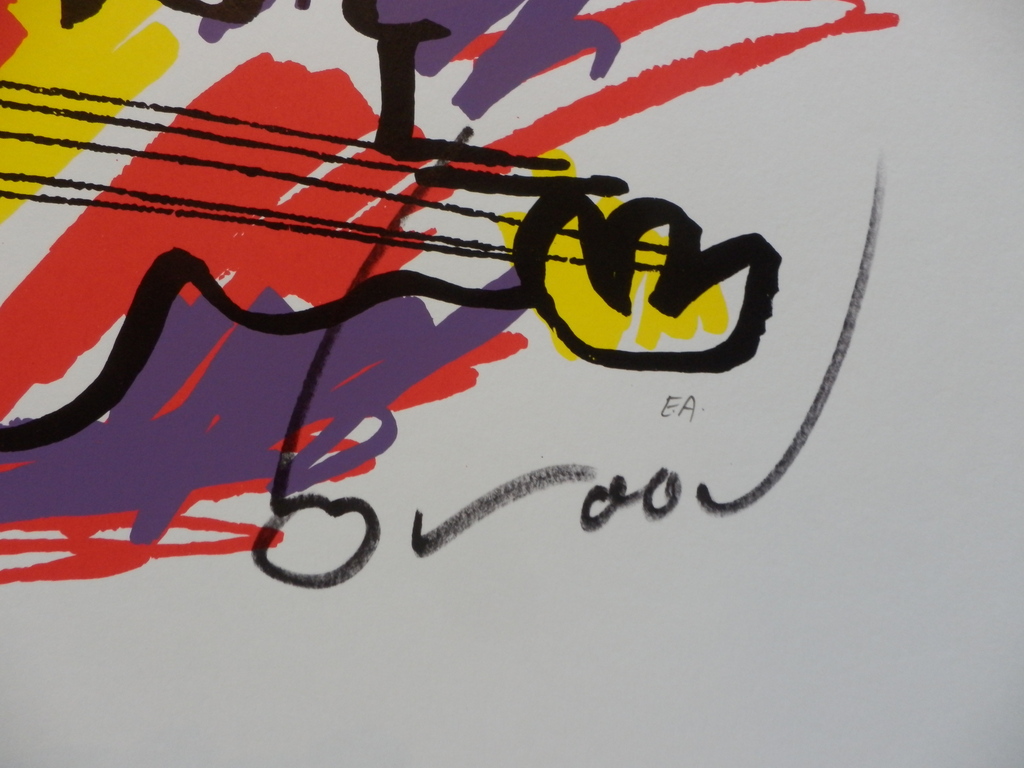 HERMAN BROOD, Gelimiteerde en HANDGESIGNEERDE Zeefdruk  ELVIS kopen? Bied vanaf 1!