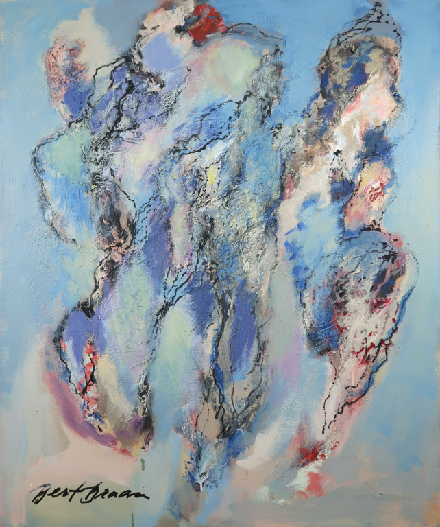 Bert Braam: Acryl op doek, Rhapsody in Blue kopen? Bied vanaf 200!