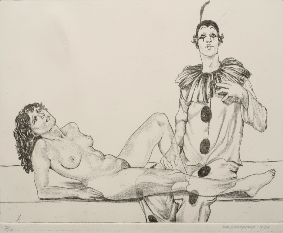 Ada Breedveld: Ets, Zonder titel verkocht voor € 50!