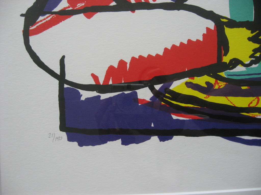 Herman Brood: Kleurenzeefdruk, Dus dit is um?, INGELIJST kopen? Bied vanaf 175!