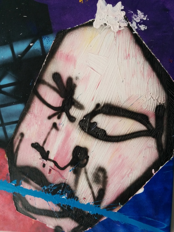 Espen Greger Hagen schilderij 160 x 80 CM TOPWERK in Herman Brood stijl kopen? Bied vanaf 675!