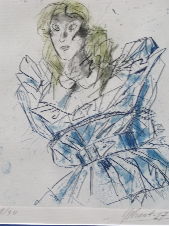 YSBRANT (1937), grote ETS in kleine oplage - nr. 9 uit 30 - GESIGNEERD en geframed in Zuurvrij passepartout. kopen? Bied vanaf 45!