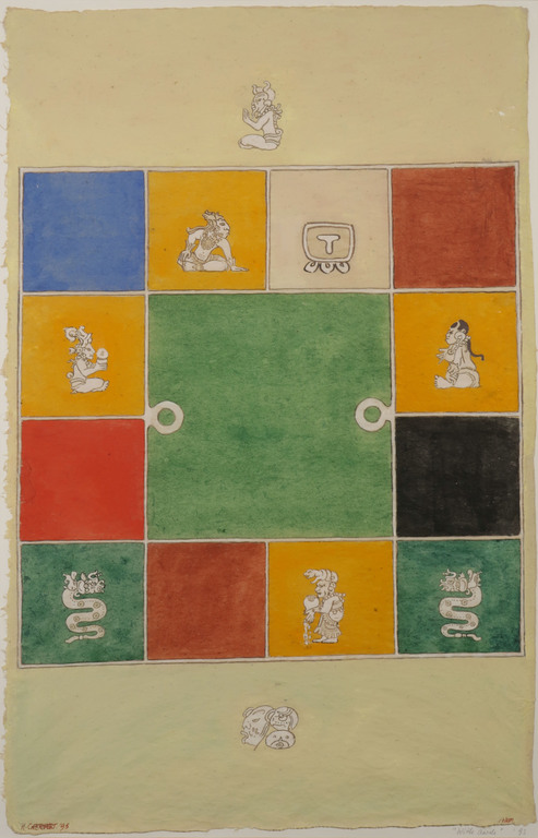 Hans Geernaert: Aquarel op geschept papier, Witte aarde - Ingelijst kopen? Bied vanaf 1!