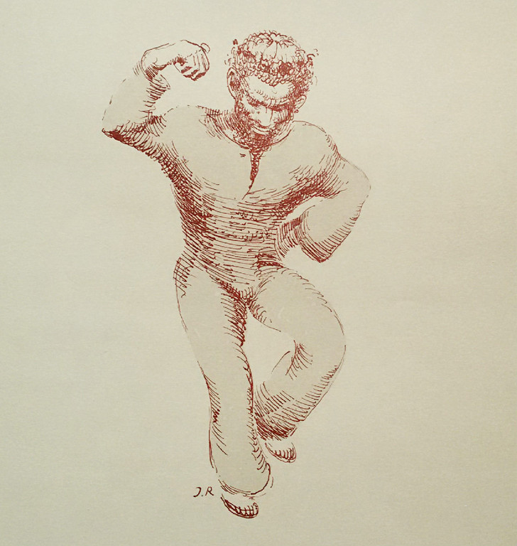 John Raedecker - Dansend mannetje, handgesigneerde litho kopen? Bied vanaf 1!