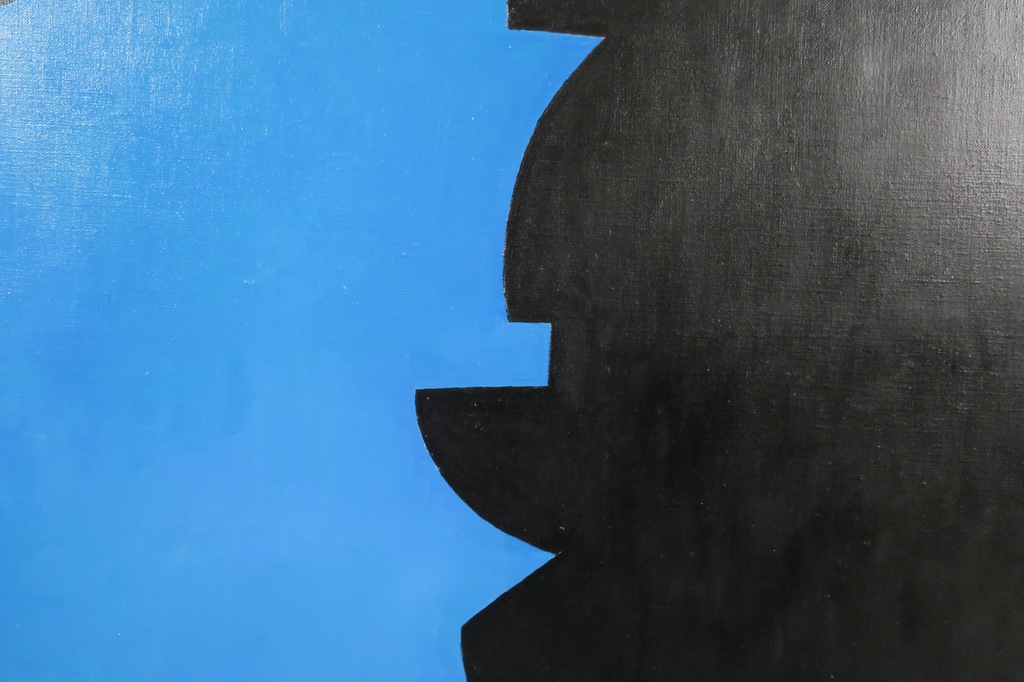 Jan van Holthe: Olieverf op doek, Passage 'Blue-Noir' - Ingelijst kopen? Bied vanaf 50!