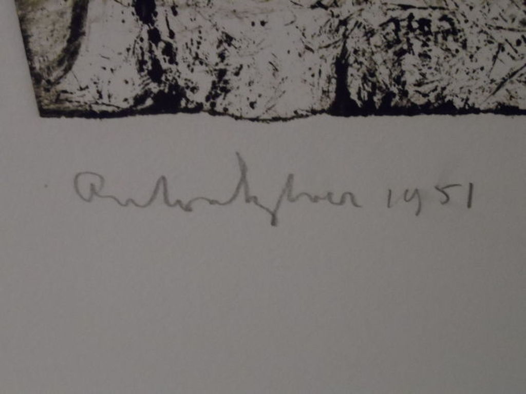 Anton Heyboer - Etching - Erotic Composition - Signed-1951 - 1/1 EDITION kopen? Bied vanaf 100!