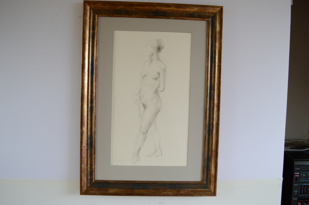 Sierk Schröder (Ambon 1903-2002 Wassenaar) naakt, potlood z.j. 35 x 55  verkocht voor € 130!