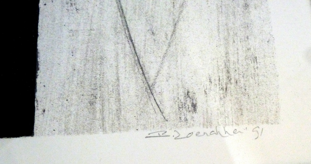 Bert Loerakker, ingelijste zeefdruk: compositie, handgesigneerd, 1991 kopen? Bied vanaf 75!