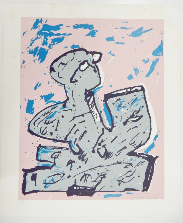 Herman van der Weert (1957) - Zeefdruk uit 1986 - oplage 25 kopen? Bied vanaf 25!