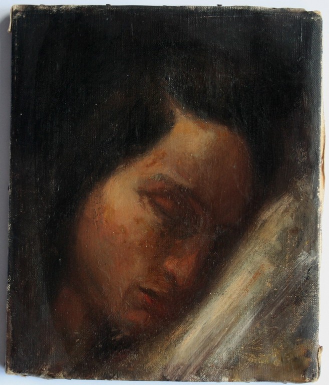 Henri van Daalhoff (1867 - 1953) - olieverf op doek - een rustende vrouw  kopen? Bied vanaf 140!