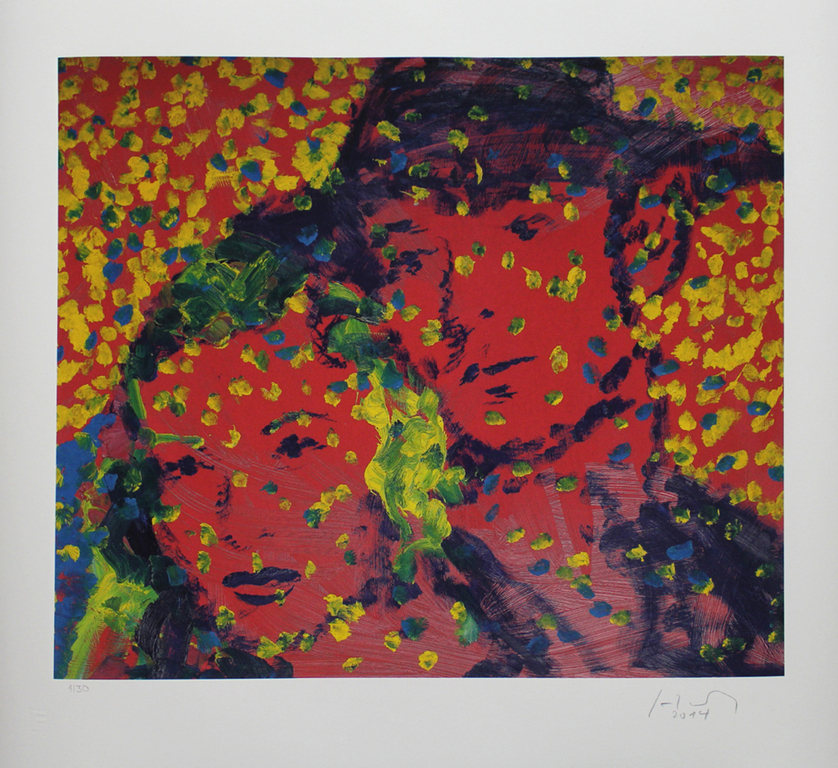 F. Hahn -Die blaue Dahlie- Grote giclee. Handgesigneerd/genummerd.2014 Oplage 30 kopen? Bied vanaf 69!