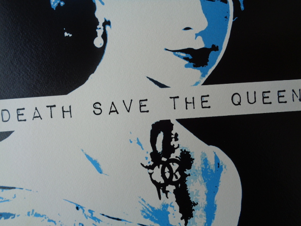 GROTE Fine Art Print, "Queen Blue" ,GESIGNEERD en COA, genummerd A/P of 1t/m100 kopen? Bied vanaf 1!