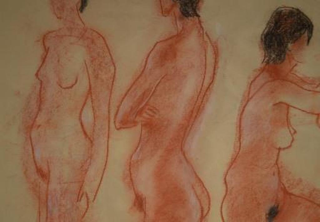Harry Maas, 3 naakten - pastel, 1975  70 x 80  kopen? Bied vanaf 120!