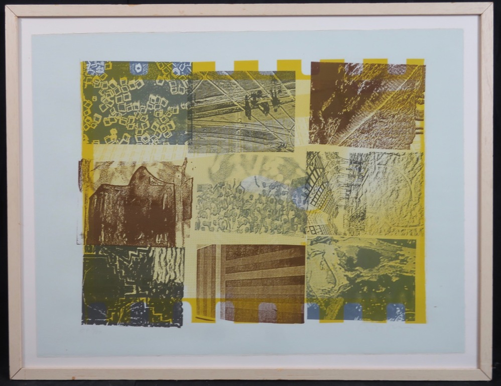 Cees Dolk: Zeefdruk, Z.T. - Ingelijst verkocht voor € 40!