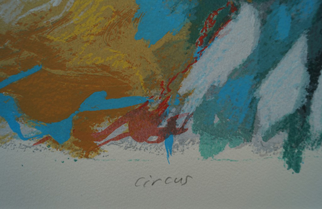 Annemarie de Groot - gesigneerde zeefdruk - circus kopen? Bied vanaf 35!