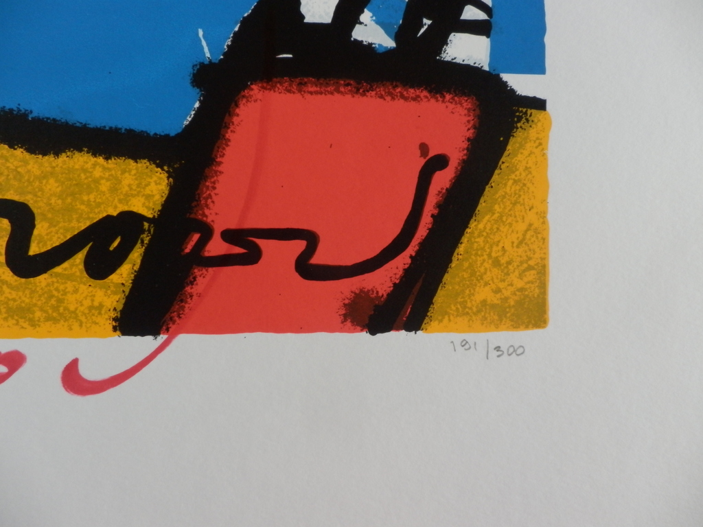 HERMAN BROOD, Gelimiteerde en HANDGESIGNEERDE Zeefdruk  GOLFER kopen? Bied vanaf 195!