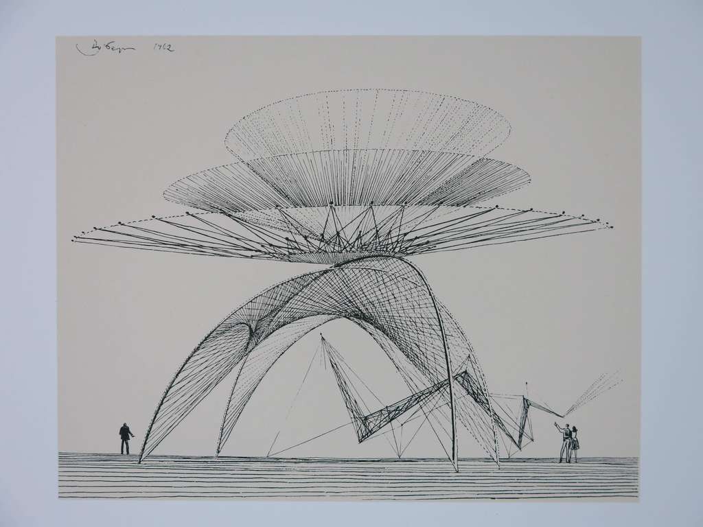 Lev Nusberg: Zeefdruk, Lineair bouwwerk kopen? Bied vanaf 80!