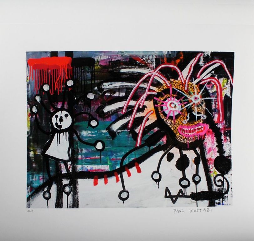 PAUL KOSTABI  Giclee  ALL IN THIS TOGETHER   Handgesigneerd kopen? Bied vanaf 65!