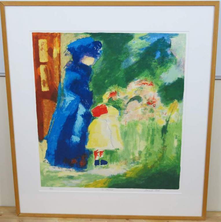 Annemiki Bok: Zeefdruk, The Market - Ingelijst (groot) kopen? Bied vanaf 70!