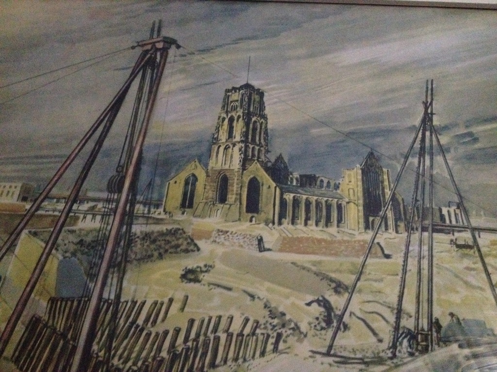 Marius Richters (1878-1955): Opbouw Rotterdam, litho kopen? Bied vanaf 1!