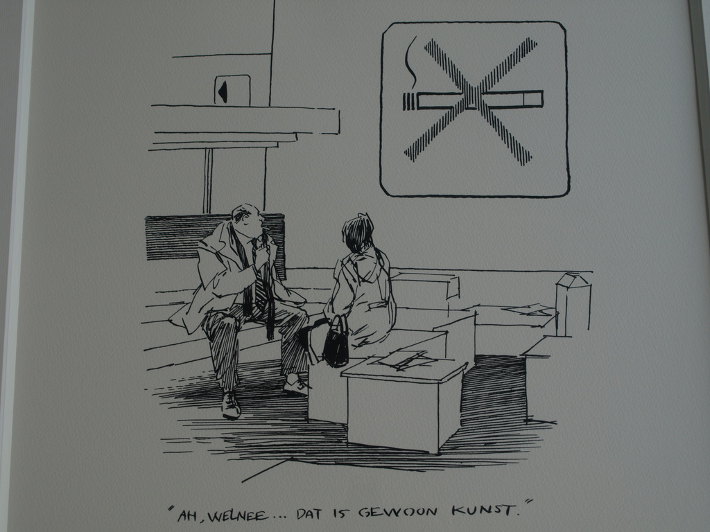 Peter van Straaten: Zeefdruk – ‘Roken’ – gesigneerd & ingelijst verkocht voor € 150!