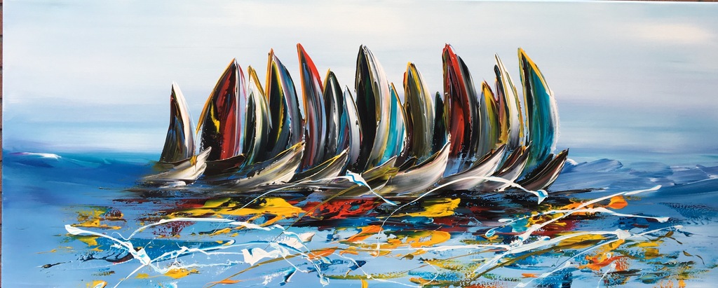 Gena- Fantasie Sailing- Gesigneerd-2017 kopen? Bied vanaf 250!