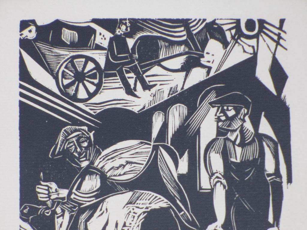 Fokko Mees, De Slachters, Houtsnede kopen? Bied vanaf 50!