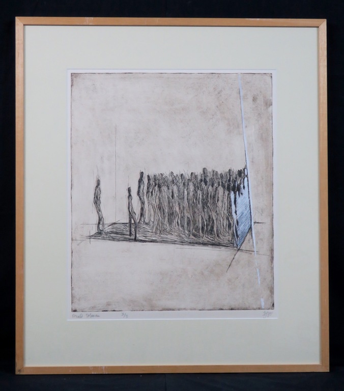 Ronald Tolman: Ets, Z.T. - Ingelijst verkocht voor € 155!